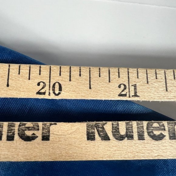 VTG 90s Chalkline NFL New York Giants Satin Jacket Adult Medium Blue Button Snap - Picture 13 of 13